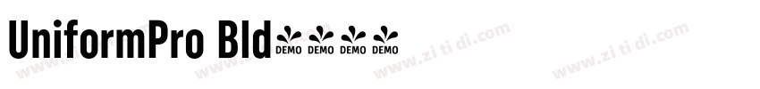 UniformPro Bld字体转换